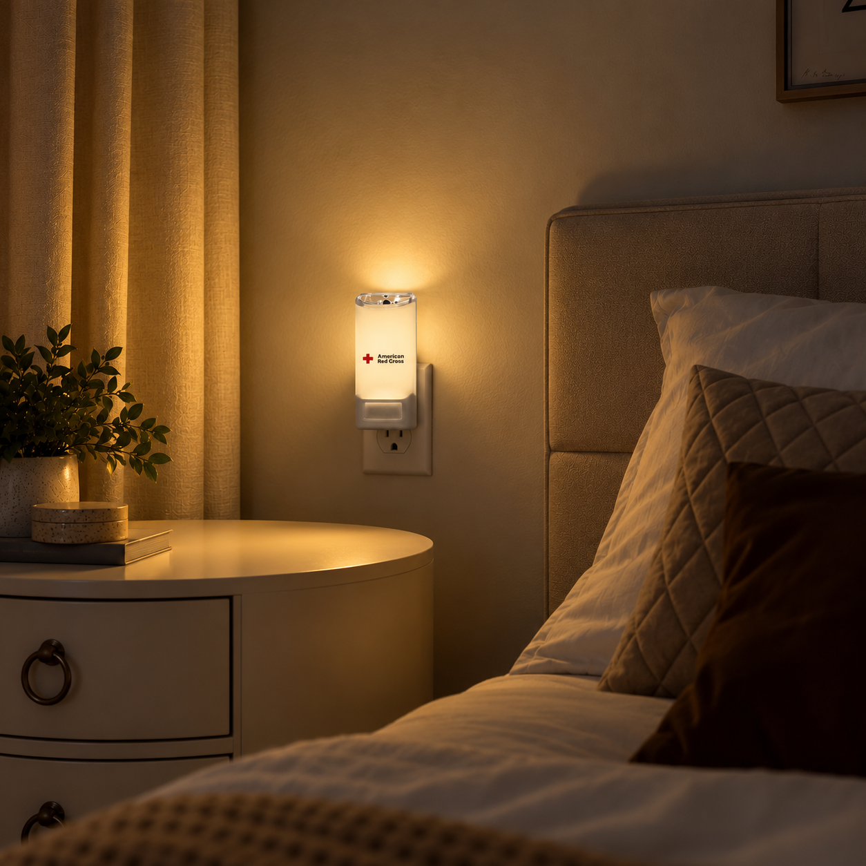 American Red Cross Blackout Buddy Color | Power Failure LED Light & Light Sensor