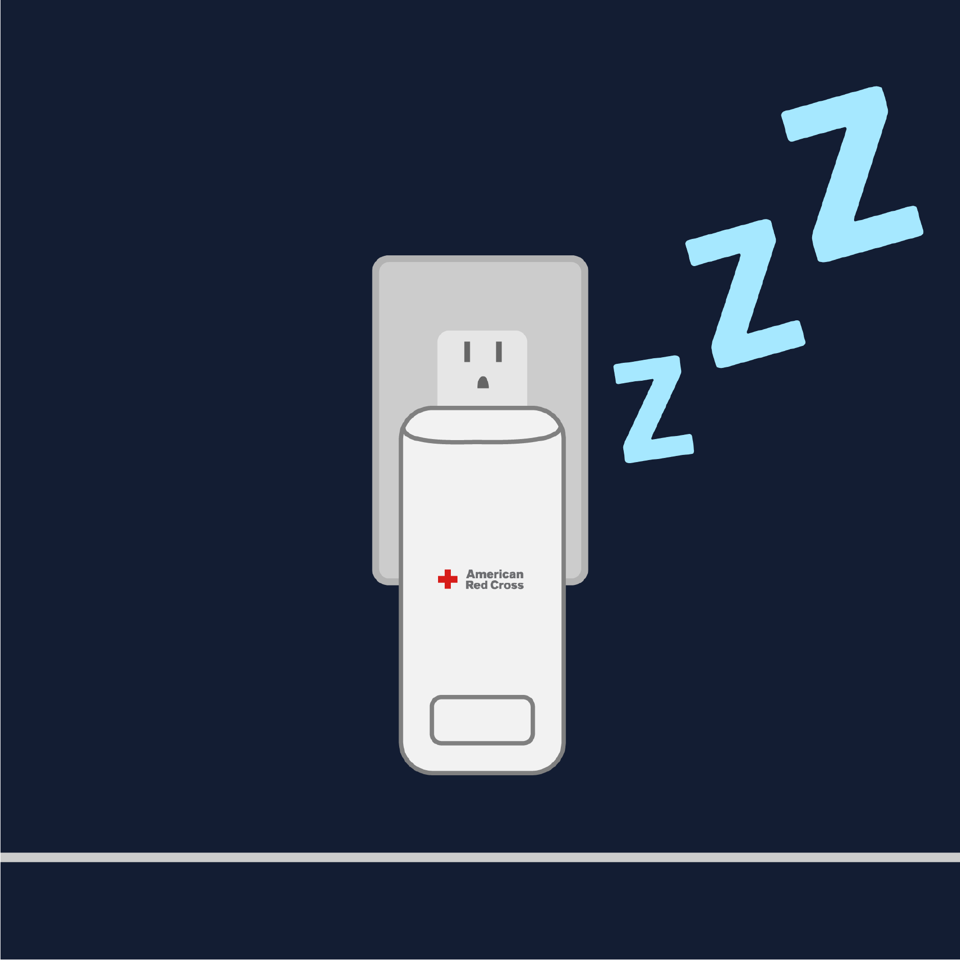 American Red Cross Blackout Buddy Color | Power Failure LED Light & Light Sensor