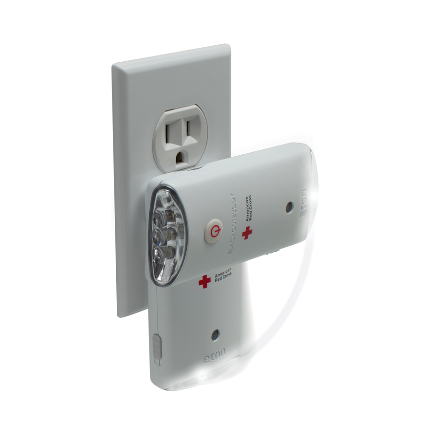American Red Cross Blackout Buddy Swivel | Emergency LED Flashlight & Nightlight | Rechargeable & Plugin Ready