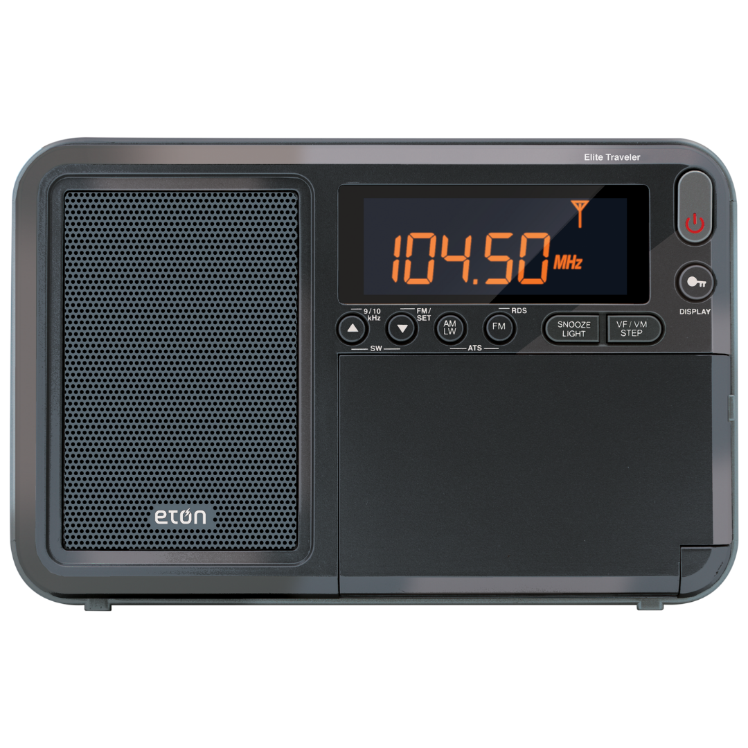 Elite Traveller - Portable, International AM/FM Radio Alarm Clock