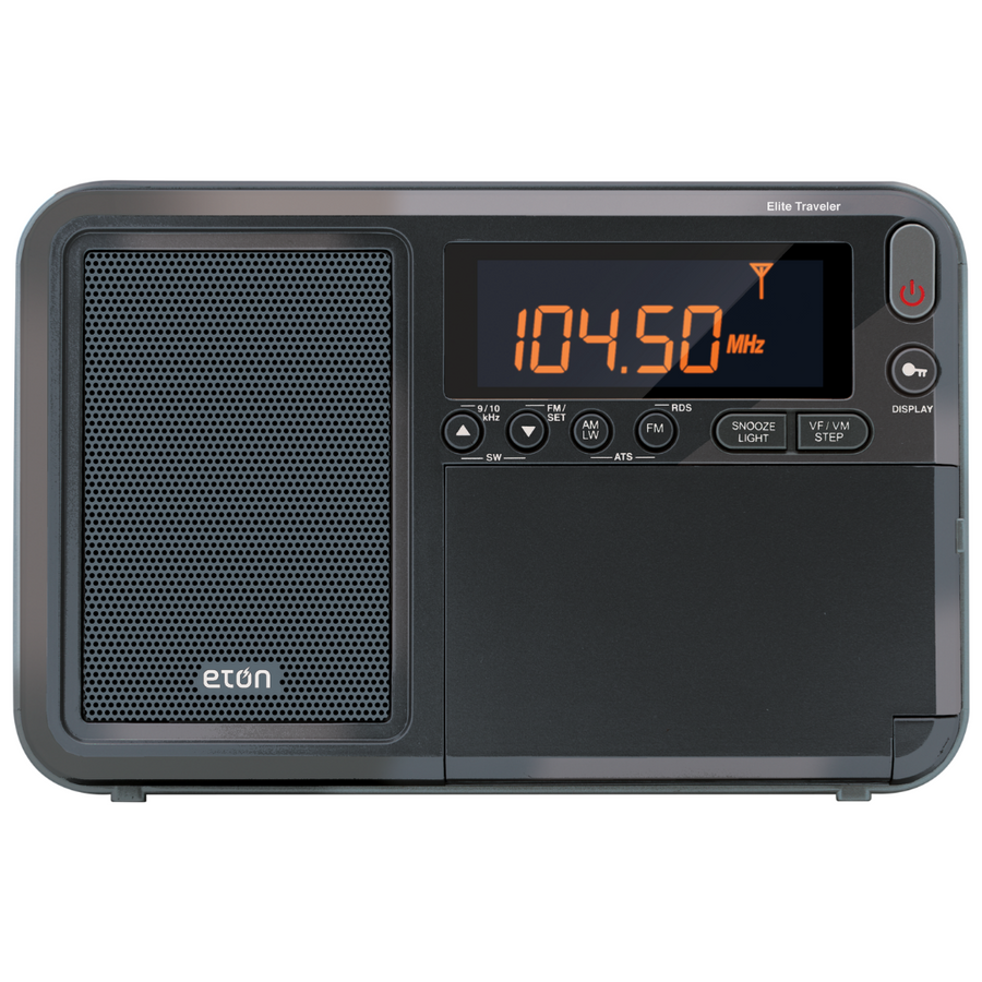 Elite Traveller - Portable, International AM/FM Radio Alarm Clock