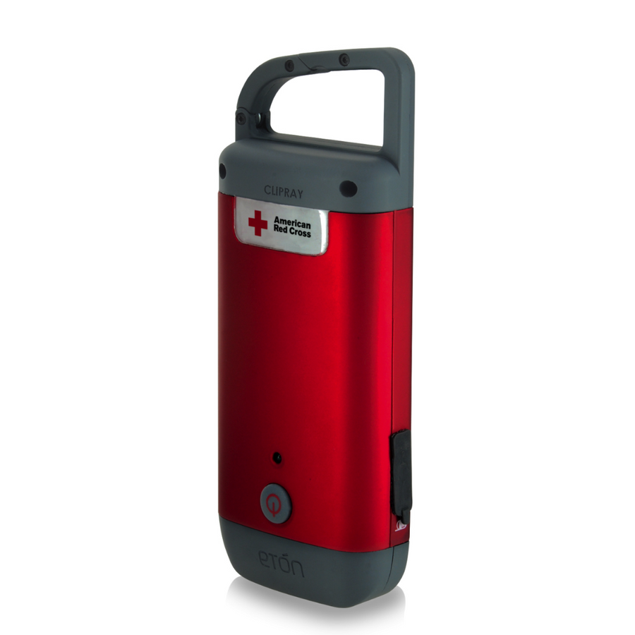 American Red Cross Clipray | Mini Keychain, Clip-On Flashlight and USB Phone Charger
