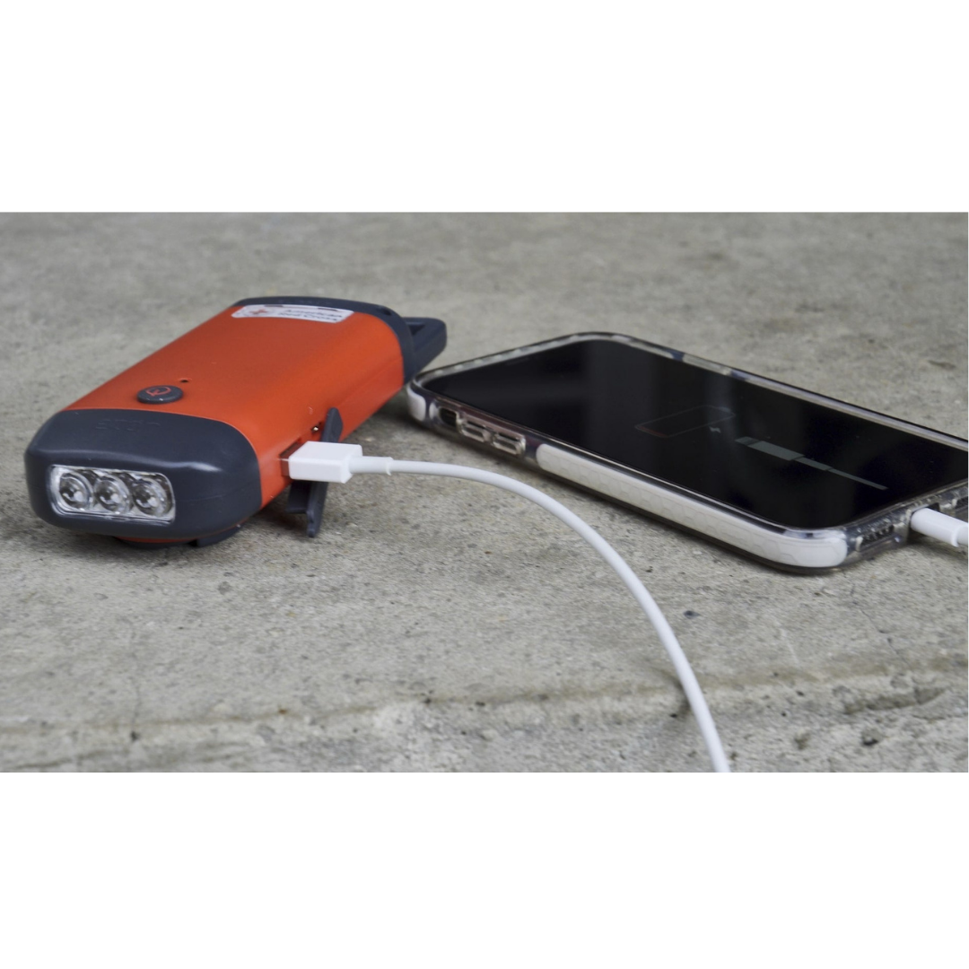 American Red Cross Clipray | Mini Keychain, Clip-On Flashlight and USB Phone Charger