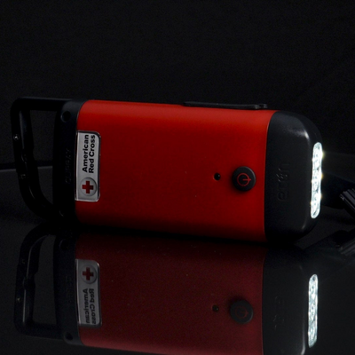 American Red Cross Clipray | Mini Keychain, Clip-On Flashlight and USB Phone Charger
