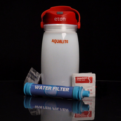 AquaLite | Solar Powered, Hanging White Lantern & Emergency Kit