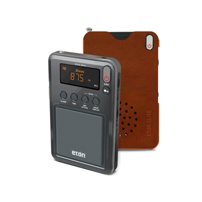 Elite Mini | Bluetooth AM/FM Radio & Clock | Battery Powered & Portable