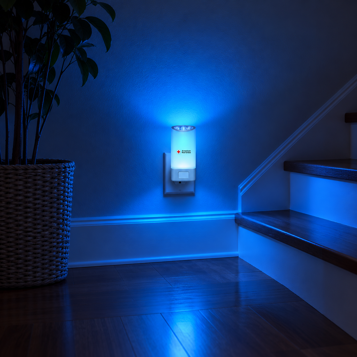 American Red Cross Blackout Buddy Color | Power Failure LED Light & Light Sensor