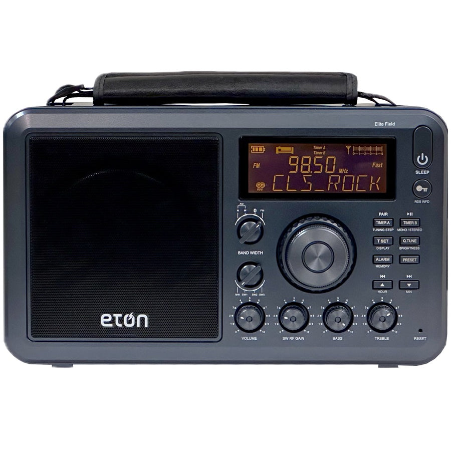 Elite Field Radio | Bluetooth AM/FM Clock Radio | Portable & Outdoor Ready