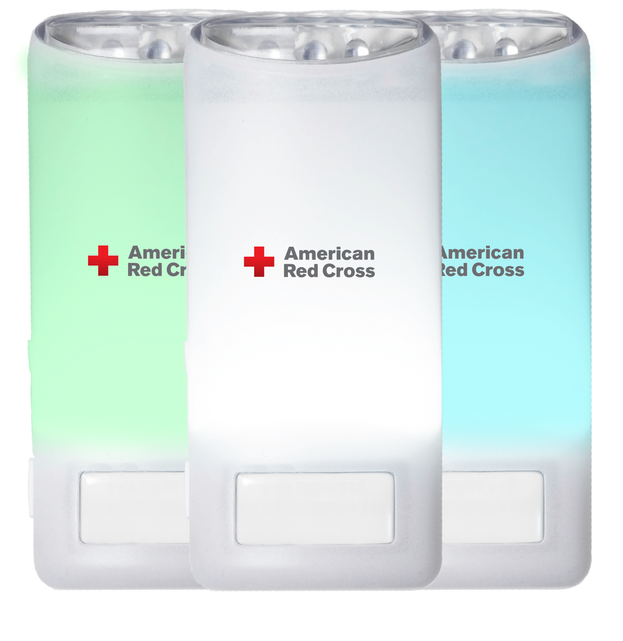 American Red Cross Blackout Buddy Color | Power Failure LED Light & Light Sensor